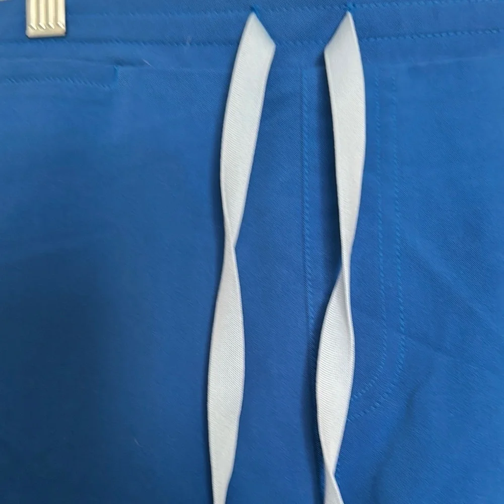 Figs Blue Joggers with Elastic Waistband and Relaxed Fit